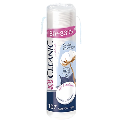 Космет.ватные диски CLEANIC SOFT&COMFORT 35*107 шт 95012870 - фото 4627