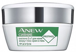 Система 2в1 для кожи вокруг глаз : крем и гель "Сияние" 20мл 1462818